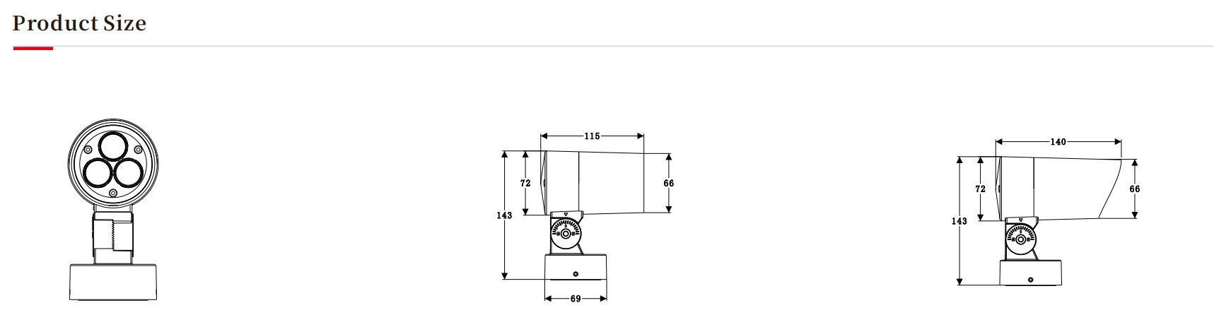 圆形灯，圆形投光灯