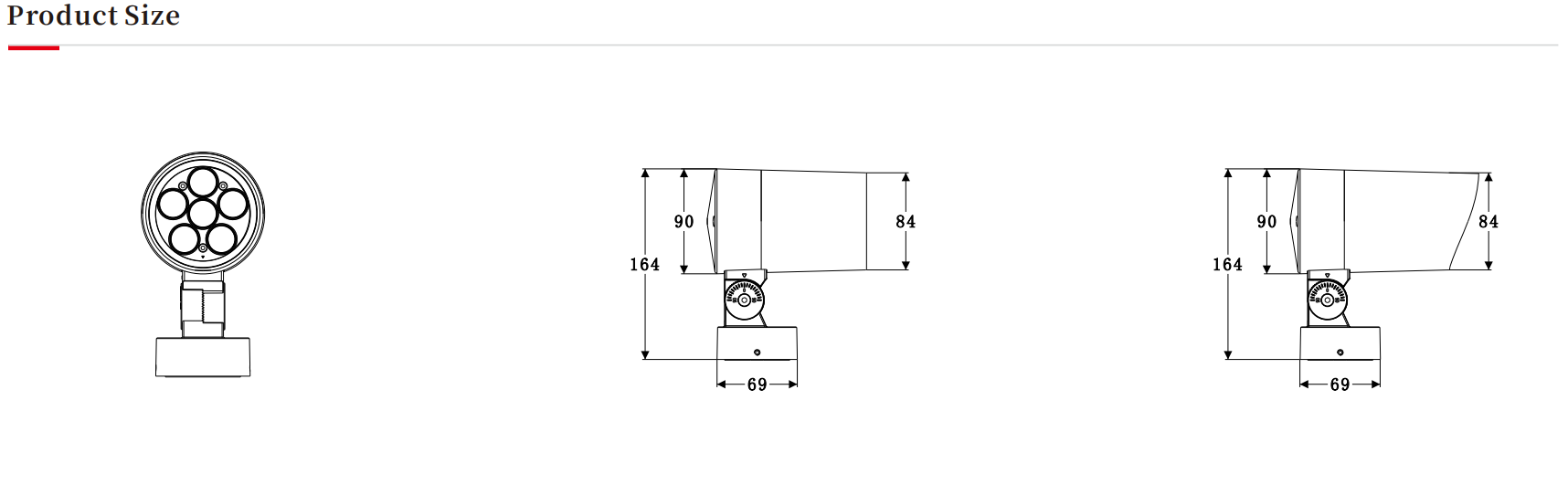 户外圆形投光灯，LED圆形投光灯