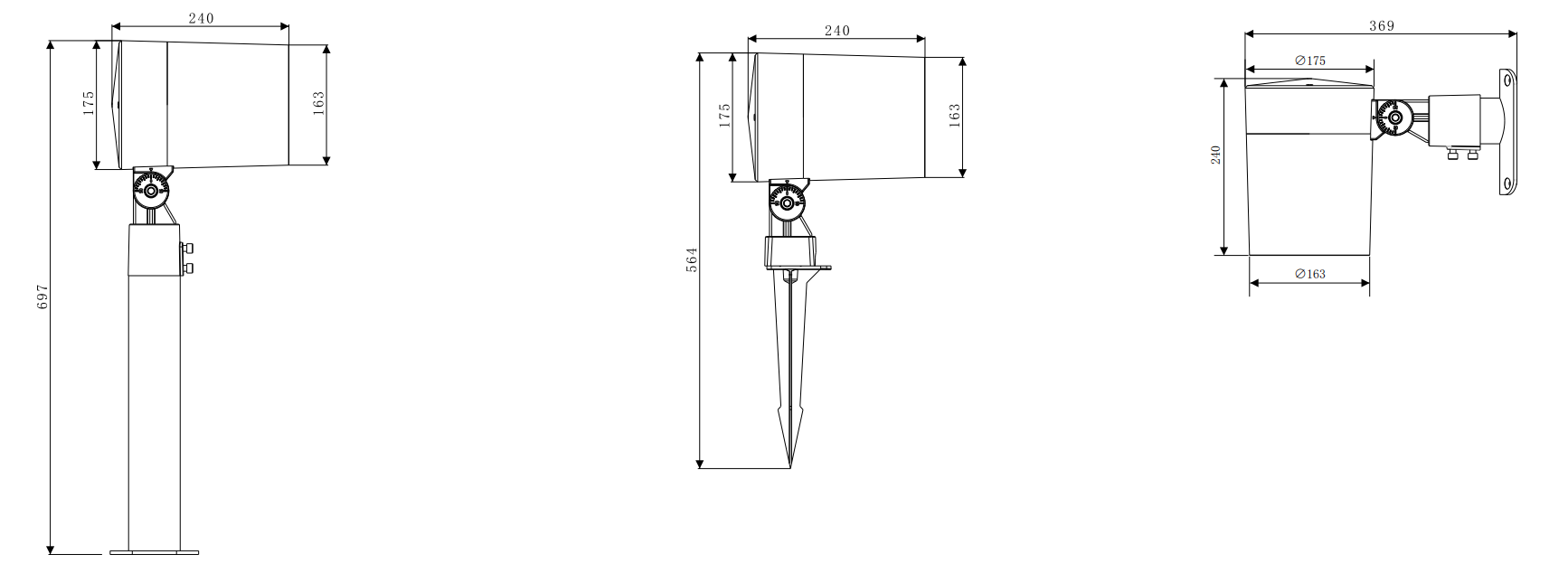 圆形灯投光灯，广州圆形投光灯生产厂家